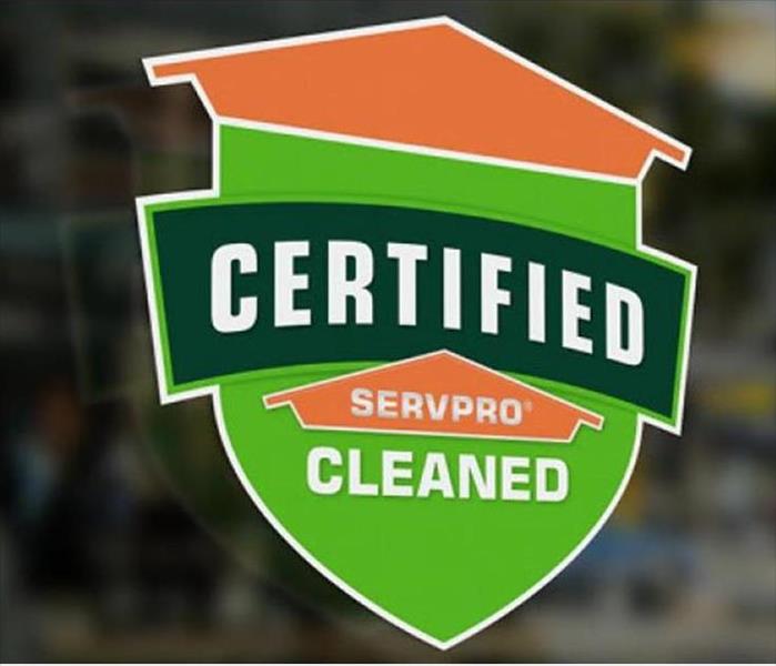Certified: SERVPRO Cleaned Image